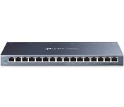 TPLink TL-SG116 TP-LINK 16 PORT UNMANAGED DESKTOP SWITCH Gbe(16),STEEL CASING,BLACK