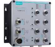 Moxa TN-5510A-8PoE-2GTX-WV-CT-T 8 10/100Baset(X) With 802.3At Poe+ And 2 Ge Ports With M12 Connector, Power Input 24 To 110 Vdc, -40 To 75C Operating Temperature, Conformal Coating