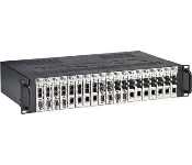 Moxa TRC-190-AC Rack Chassis, 2U, Single 110 To 240 Vac Input, With 19 Slots On Front Panel
