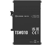 Teltonika TSW010000000 Din Rail Switch, Five 10/100 Ethernet Ports, Power Supply Voltages (9-30 V)