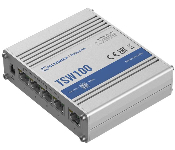 Teltonika TSW100000020 Tsw100 - Industrial Unmanaged Poe+ Switch, 120W, 4X Poe Ports, Plug-N-Play