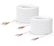 Ubiquiti UACC-Cable-DoorLockRelay-2P Door Lock Relay Cable, , 500-Foot (152.4 M) Spool Of Two-Pair, Low-Voltage Cable, 36V Dc, 	Solid Bare Copper,White