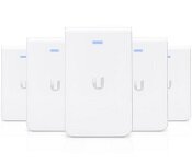 Ubiquiti UAP-AC-IW-5 Unifi Ac In-Wall 802.11Ac Access Point 5 Pack W/ Ethernet Ports, 2.4Ghz @ 300Mbps, 5Ghz @ 867Mbps, 1167Mbps Total, Range Up To 100M