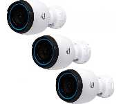 Ubiquiti UVC-G4-PRO-3 Unifi Protect Uvc-G4-Pro, Ir Night Vision, 4K Resolution, 3X Optical Zoom, Ip67 Weatherproof, Metal Housing - 3 Pack