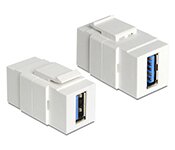 Turbo X WP-USB3F-F-TX USB 3.0 F-F Jack for Wall Plate